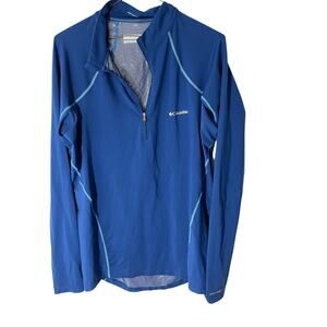 Columbia Women's Large Blue Jacket Thermal 1/4 Zip Gorpcore Utility Outdoors